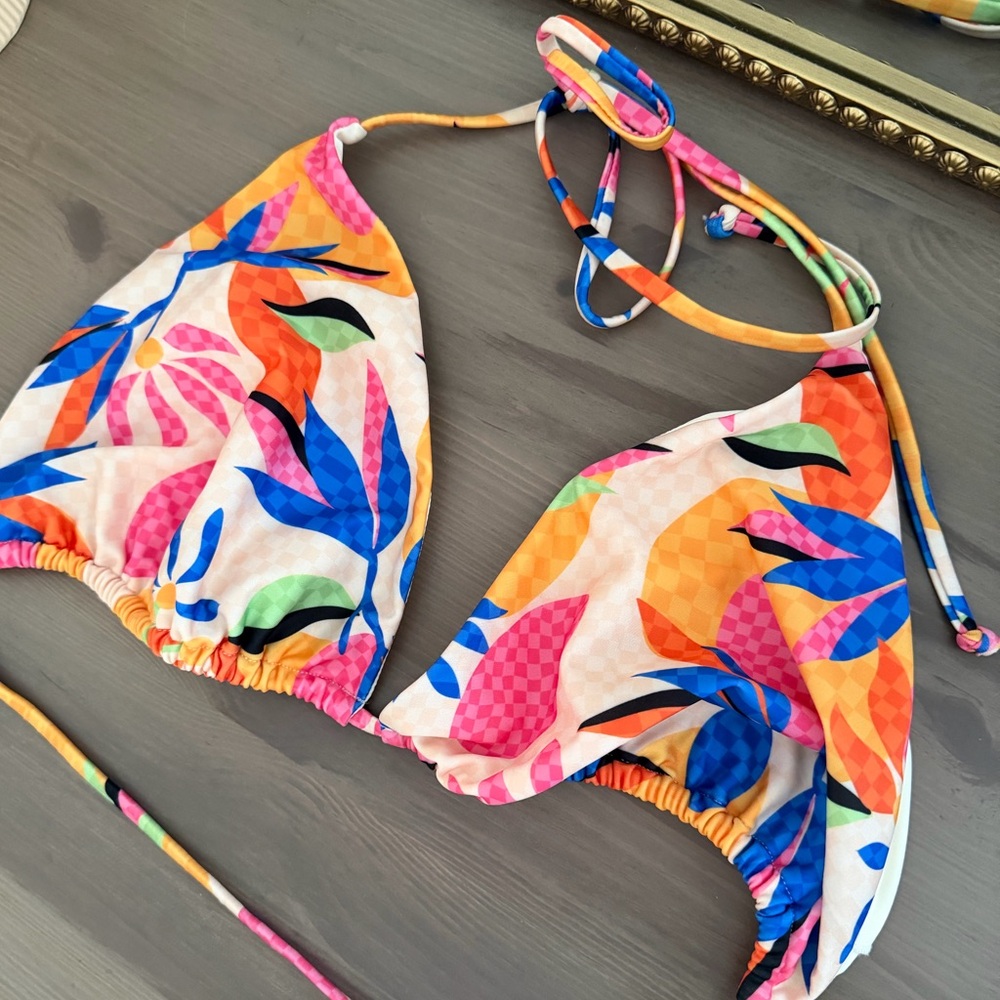 Peppermayo Patterned String Bikini Top - 18 - image 1